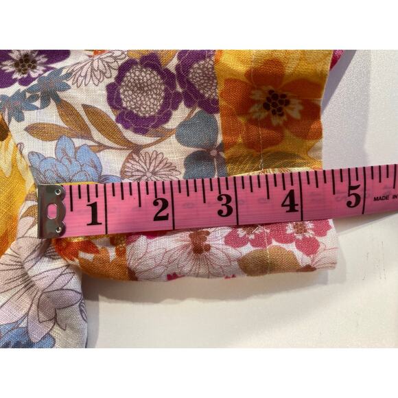 Johnny Was Jade 100% Linen Easy Shorts Large Women’s Colorful Boho Summer Resort - Picture 7 of 7